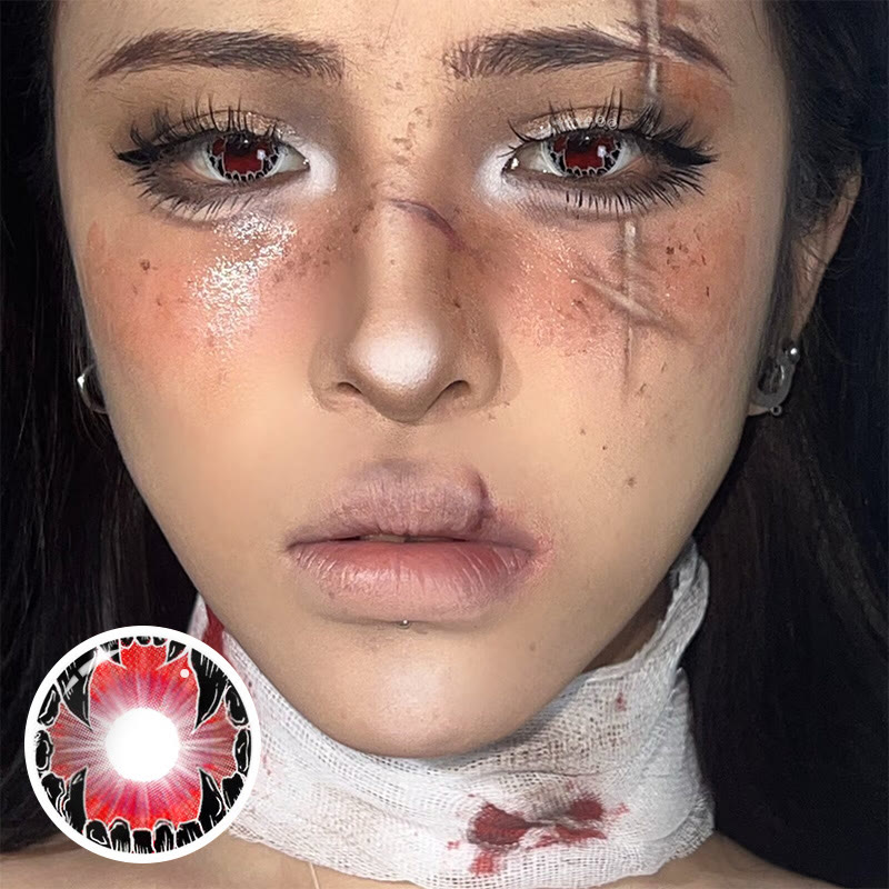 MYEYEBB Shadow Hound Red Cosplay Colored Contact Lenses丨1 Day - image 2