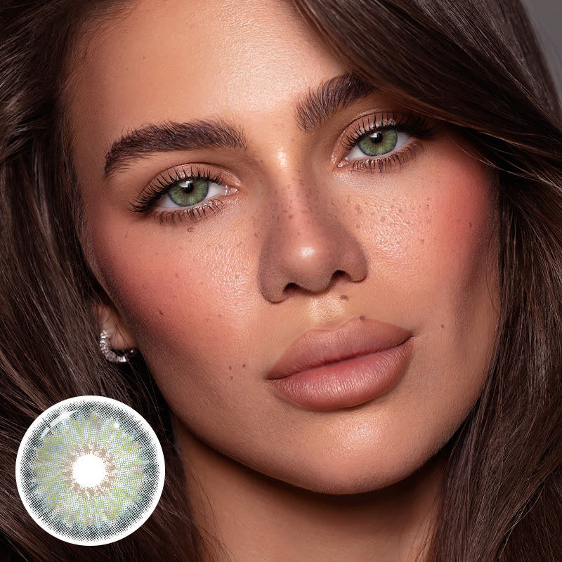 MYEYEBB Petite Iris Grey Green Prescription Colored Contact Lenses丨Monthly - image 11