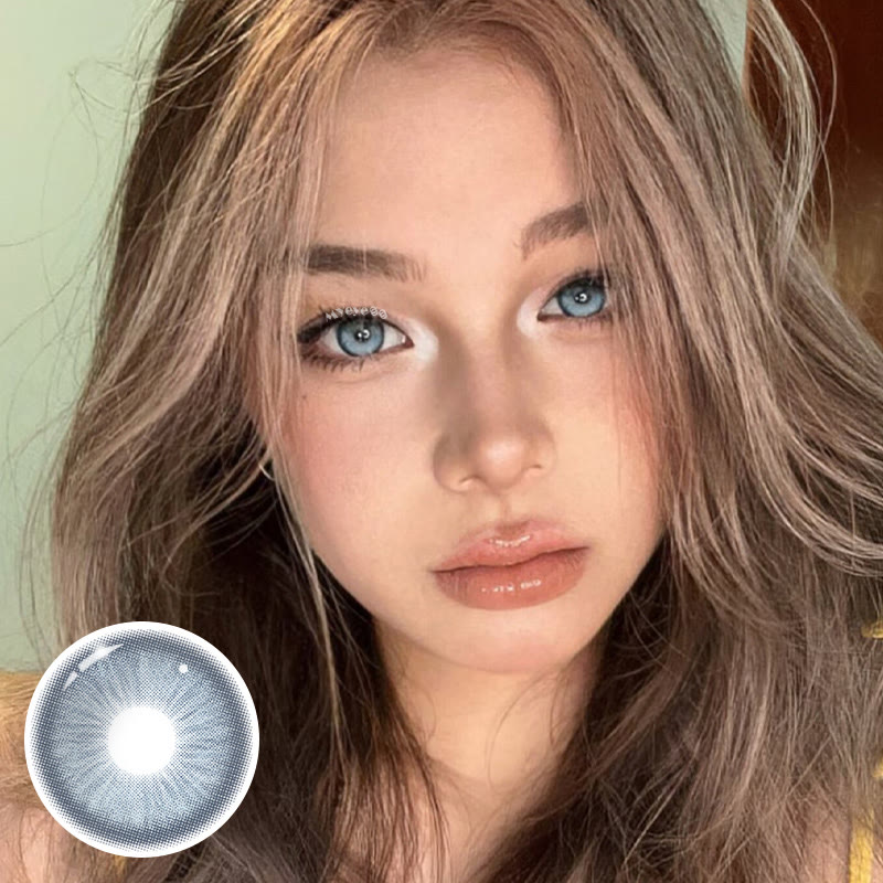 MYEYEBB Aloe Blue Colored Contact Lenses