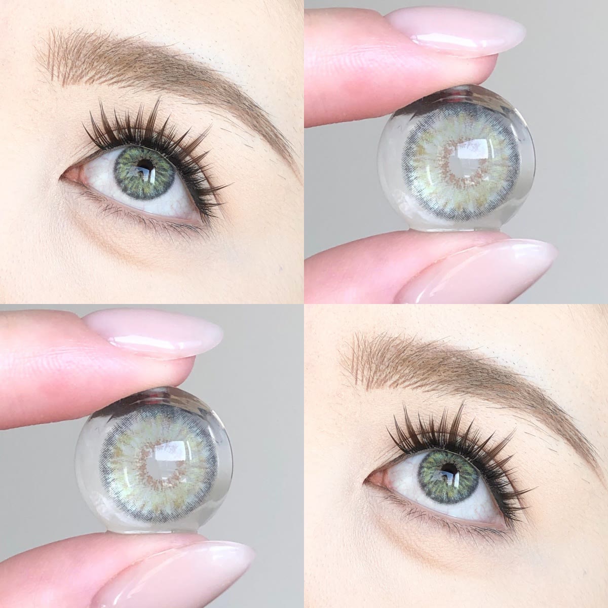 MYEYEBB Petite Iris Grey Green Prescrition Colored Contact Lenses - image 4