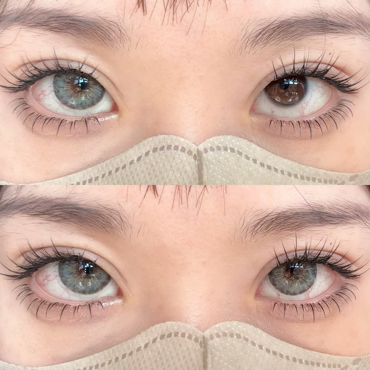MYEYEBB Halo Iris Grey Prescription Colored Contact Lenses丨Monthly - image 4