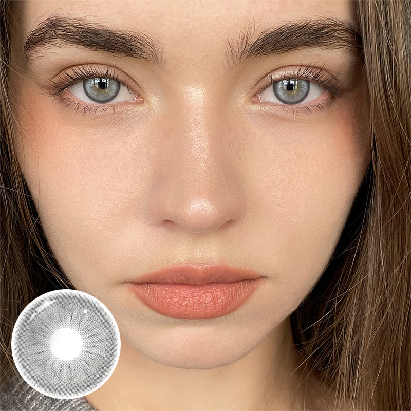 MYEYEBB Glacier Ash Grey Colored Contact Lenses