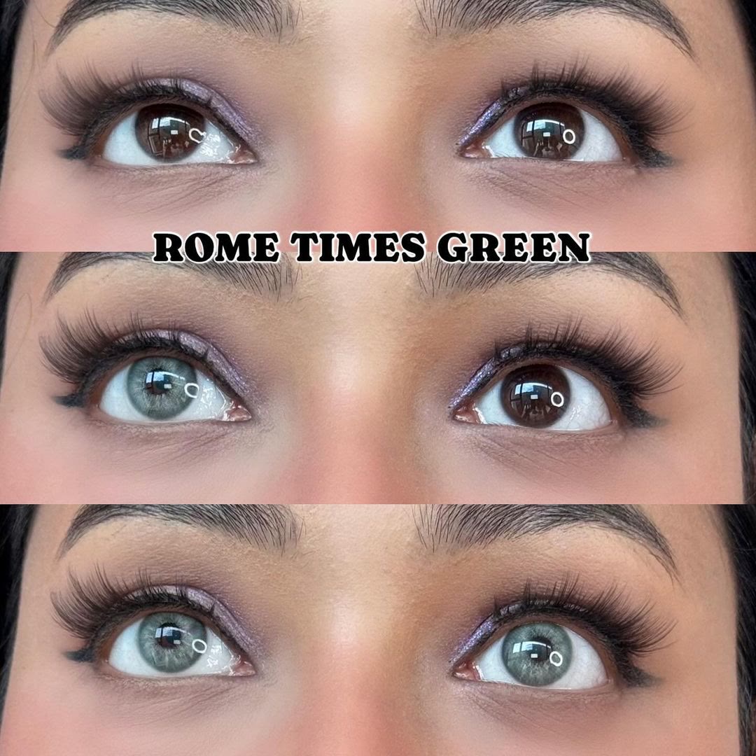 MYEYEBB Rome Times Green Prescription Colored Contact Lenses - image 4