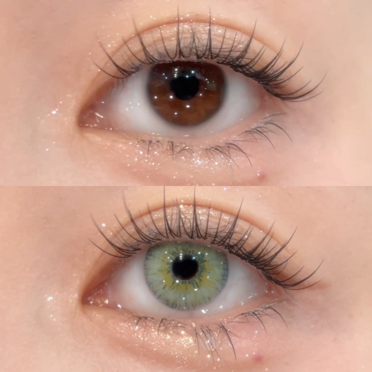 MYEYEBB Rebirth Cosmic Green Prescription Colored Contact Lenses - image 3