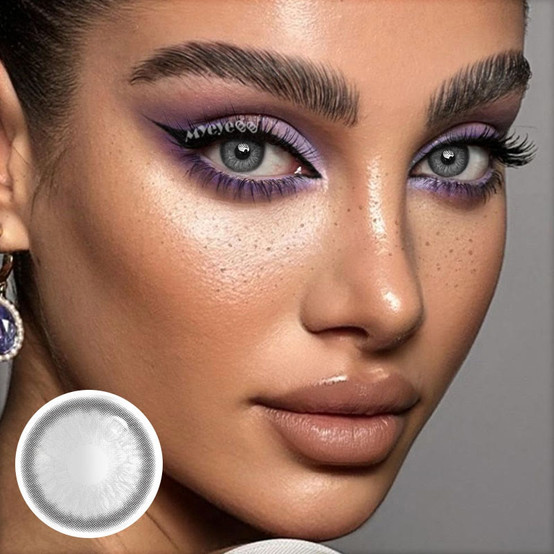 MYEYEBB Nordic DNA Grey Prescription Colored Contact Lenses
