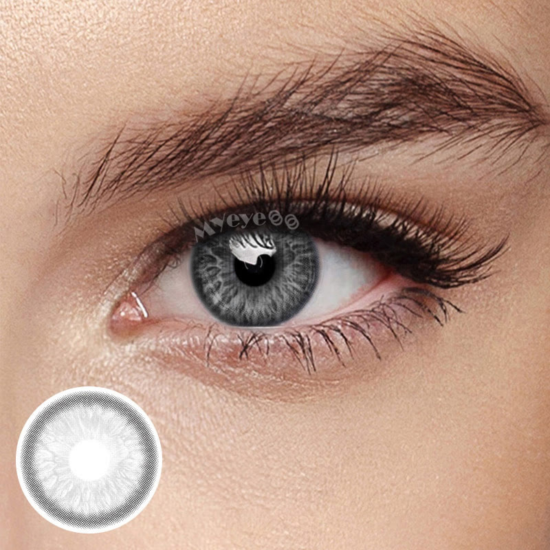 MYEYEBB Nordic DNA Grey Prescription Colored Contact Lenses - Nordic DNA Grey - -8.00 - C3-5 - image 1