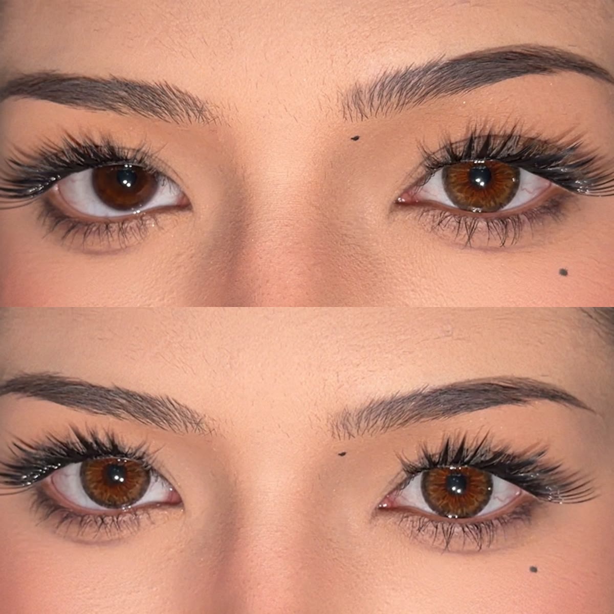MYEYEBB Halo Iris Brown Prescription Colored Contact Lenses - image 2