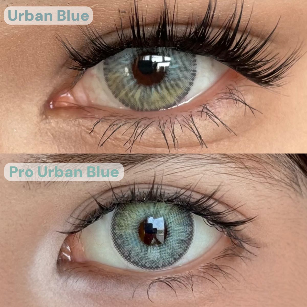 MYEYEBB Urban Blue Prescription Colored Contact Lenses