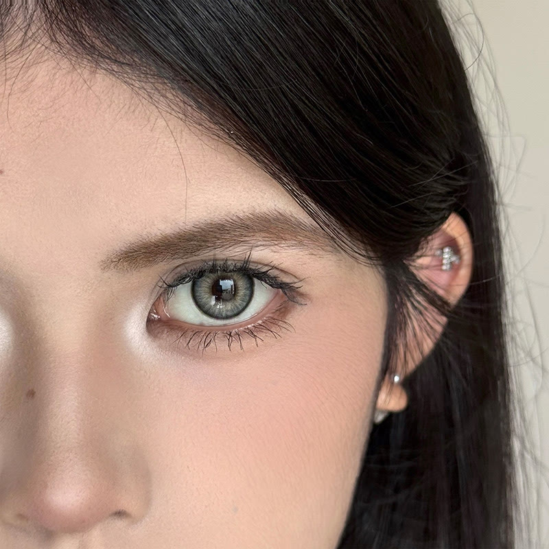 MYEYEBB Foxy Dark Grey  Colored Contact Lenses - image 5