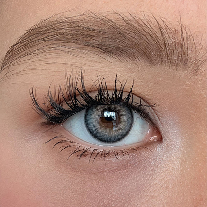 MYEYEBB Foxy Dark Grey Colored Contact Lenses