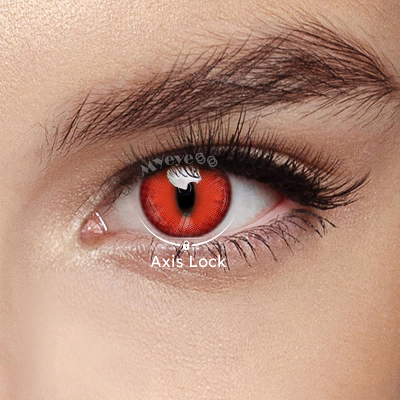 MYEYEBB Dragon Eye Red Cosplay Colored Contact Lenses丨1 Day - image 3