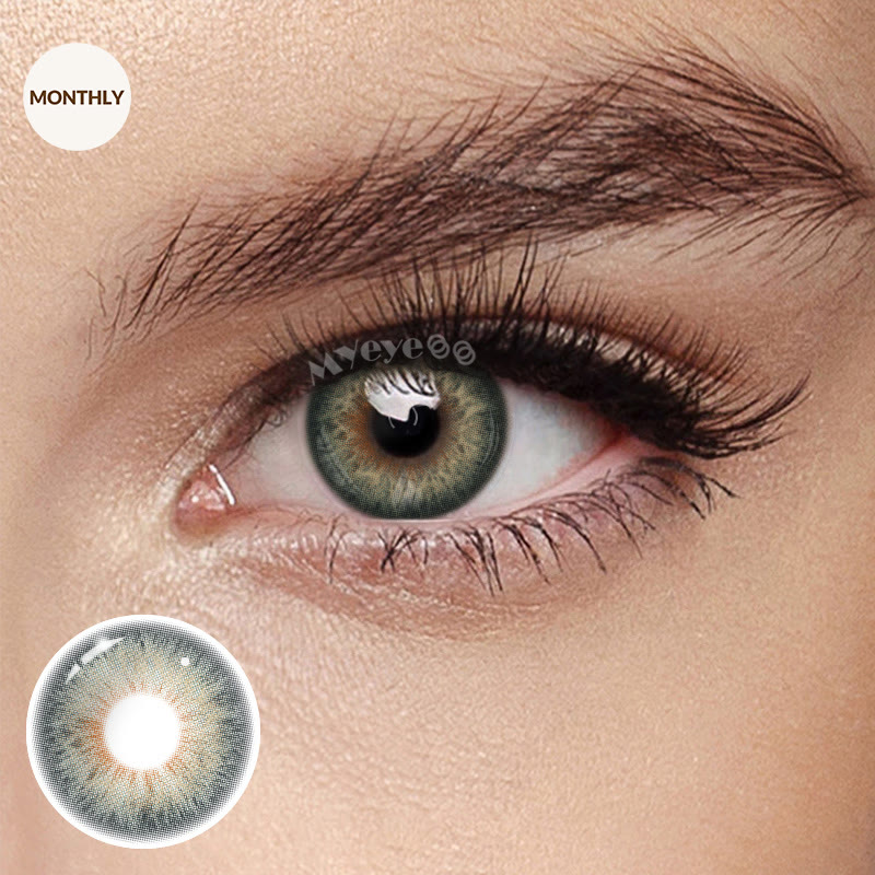 MYEYEBB Muse Grey Prescription Colored Contact Lenses丨Monthly - Muse Grey (Monthly) - -8.00 - FA77-5(HBE1106-5) - image 1