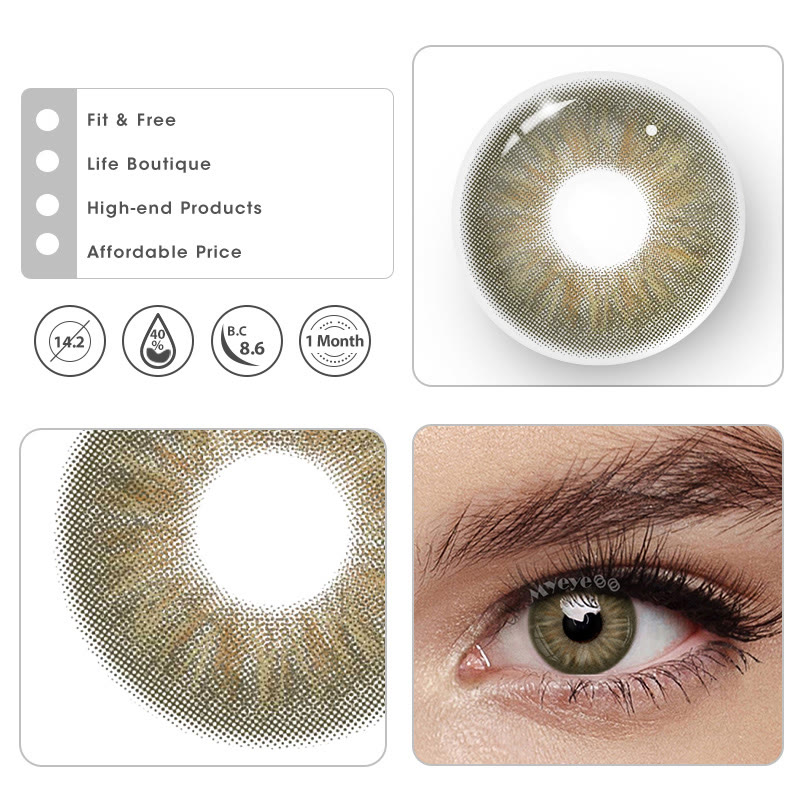 MYEYEBB Cashmere Brown Prescription Colored Contact Lenses丨Monthly - image 7