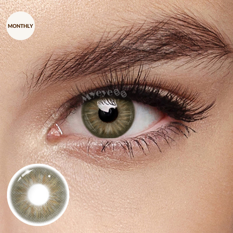 MYEYEBB Cashmere Brown Prescription Colored Contact Lenses丨Monthly - Cashmere Brown (Monthly) - -8.00 - FA70-1(HBF179-1) - image 1