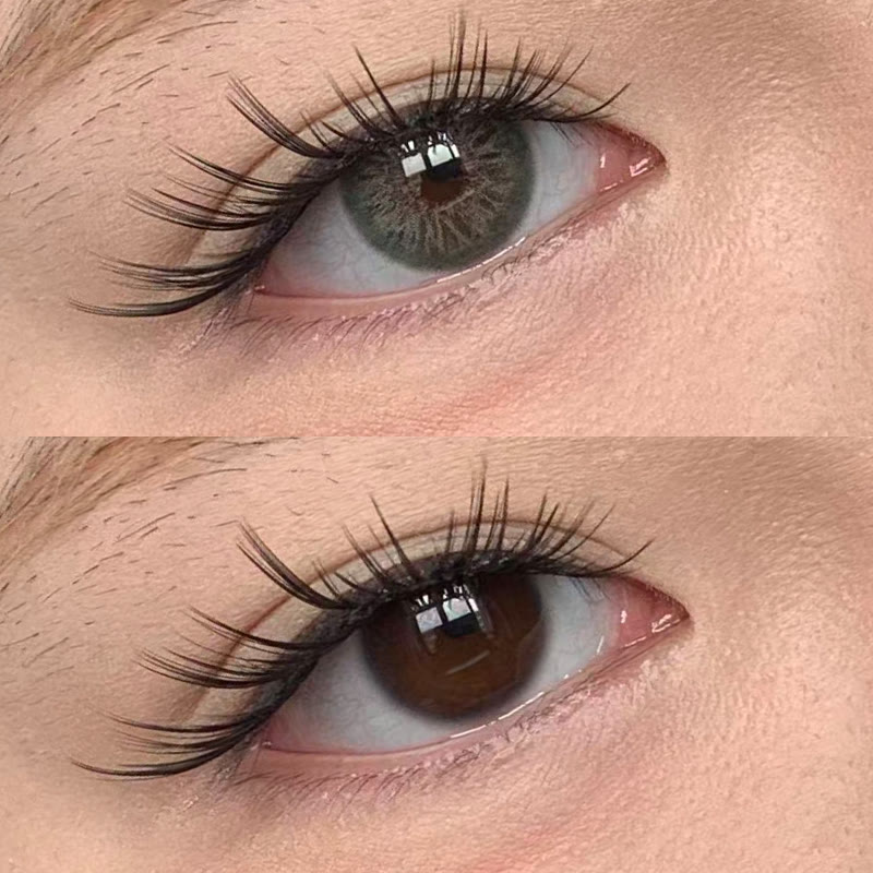 MYEYEBB Petite Iris Olive Green Prescription Colored Contact Lenses - image 2
