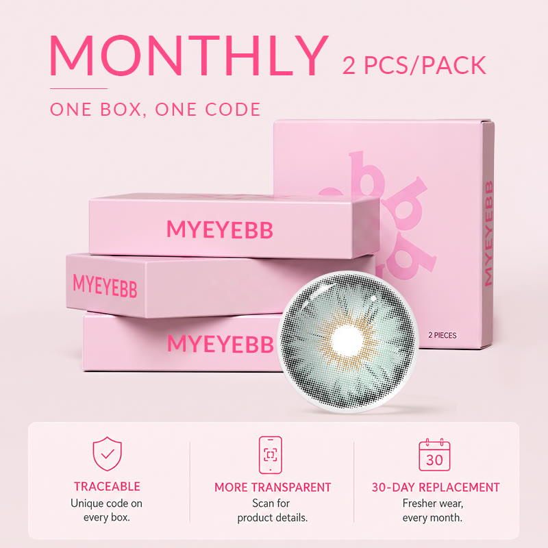 MYEYEBB Tiny Iris Green Small Pupil  Prescription Colored Contact Lenses丨Monthly - image 4