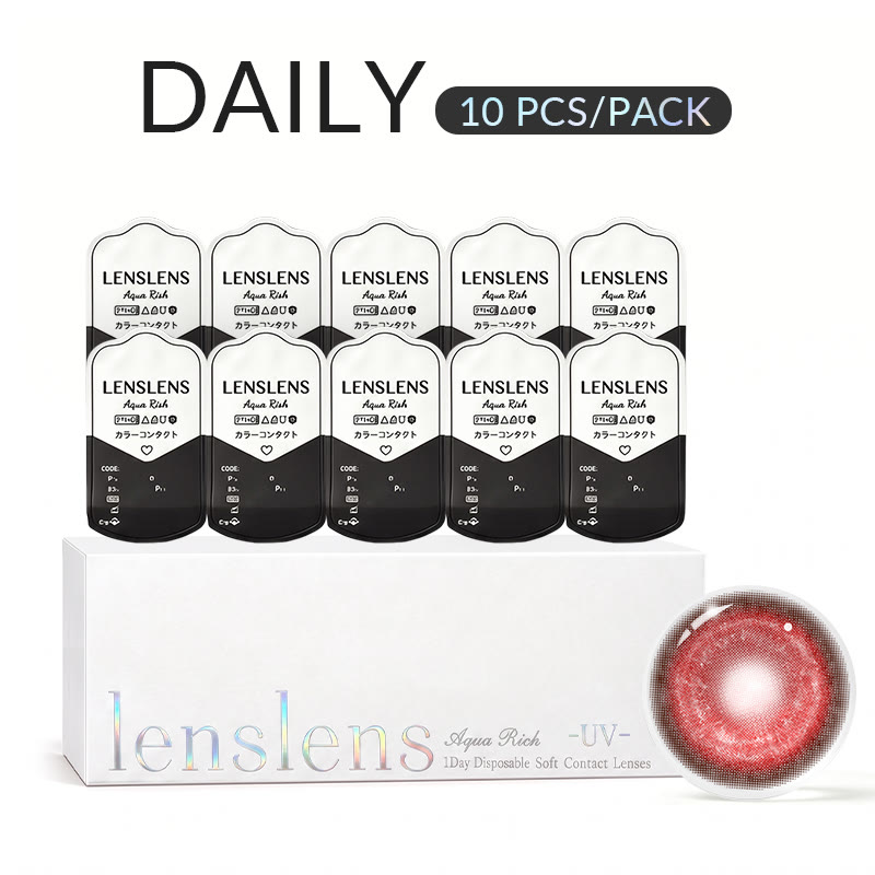 MYEYEBB Cyber Red Prescription Cosplay Colored Contact Lenses丨1 Day-10 pcs - image 2