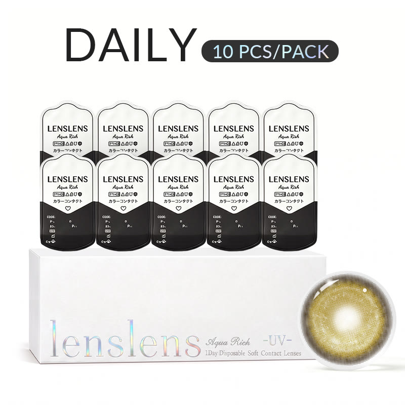 MYEYEBB Cyber Gold Brown Prescription Cosplay Colored Contact Lenses丨1 Day-10 pcs - image 2