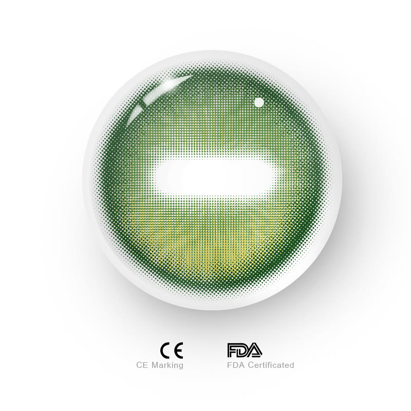 MYEYEBB Goat Eye Green Cosplay Colored Contact Lenses | 1 Day-4 Pcs - image 7