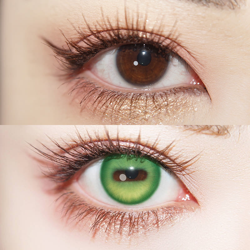 MYEYEBB Goat Eye Green Cosplay Colored Contact Lenses | 1 Day-4 Pcs - image 2