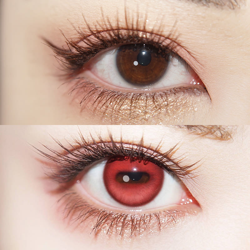 MYEYEBB Goat Eye Red Cosplay Colored Contact Lenses | 1 Day-4 Pcs - image 2