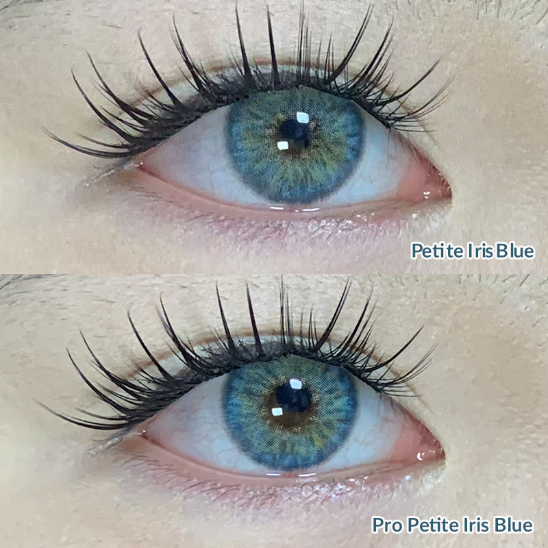 MYEYEBB Pro Petite Iris Blue Prescription Colored Contact Lenses丨Monthly - image 3