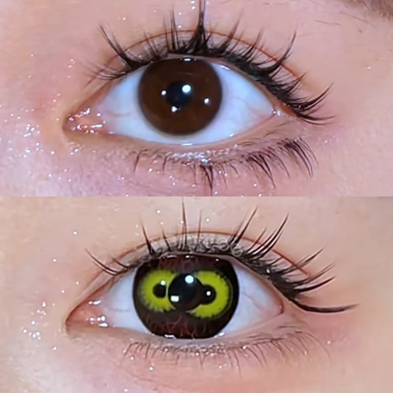 MYEYEBB Twin Hex Black Cosplay Colored Contact Lenses - image 2