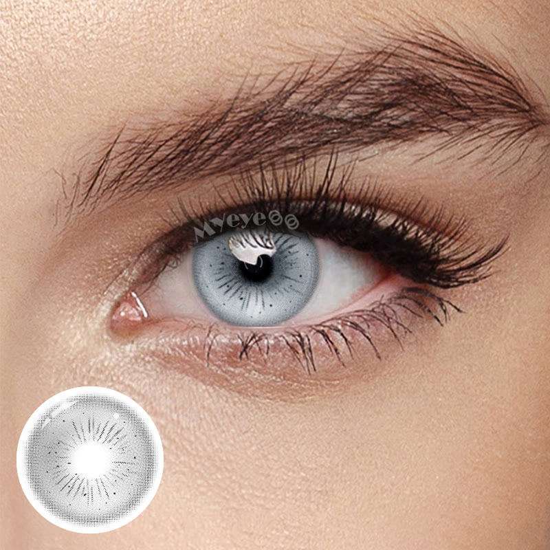 MYEYEBB Serpent Grey Cosplay Colored Contact Lenses - Serpent Grey - 0.00 - FCC859_GY - image 1