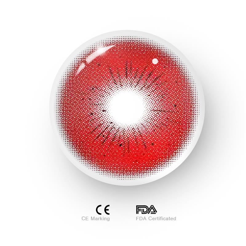 MYEYEBB Serpent Red Cosplay Colored Contact Lenses - image 7