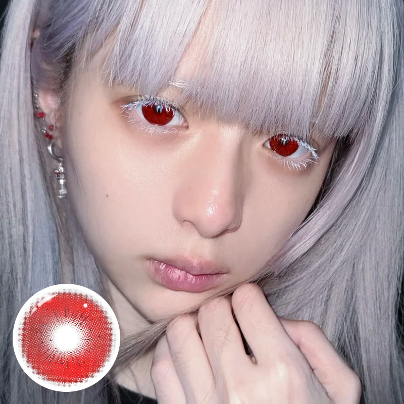 MYEYEBB Serpent Red Cosplay Colored Contact Lenses - image 3