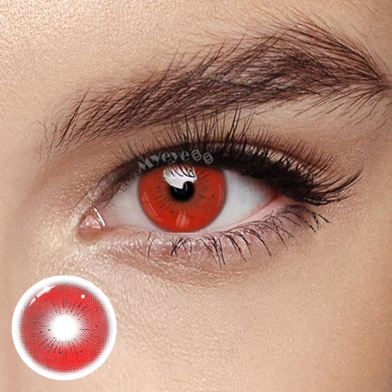 MYEYEBB Serpent Red Cosplay Colored Contact Lenses - Serpent Red - 0.00 - FCC859_RD - image 1