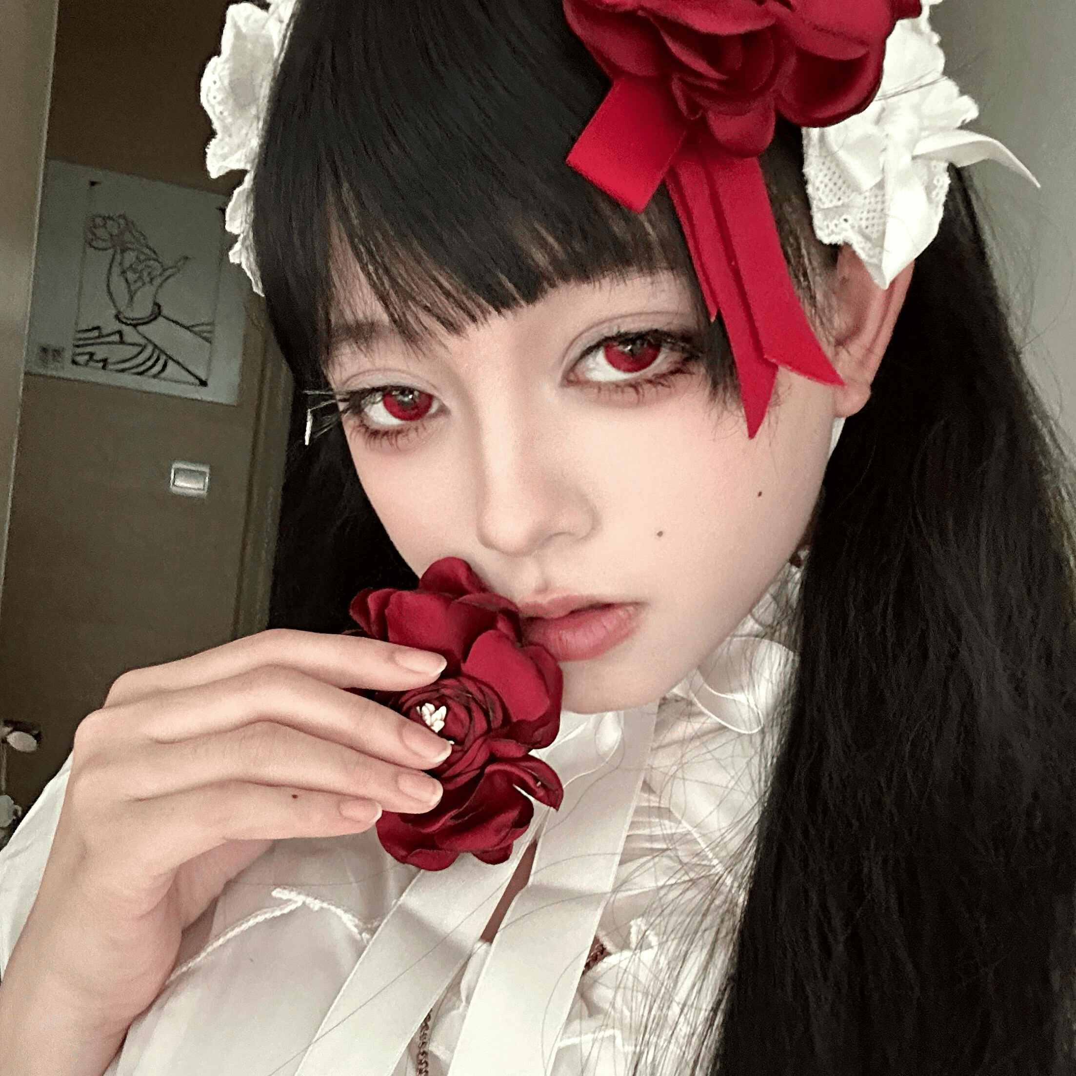 MYEYEBB Serpent Red Cosplay Colored Contact Lenses - image 4