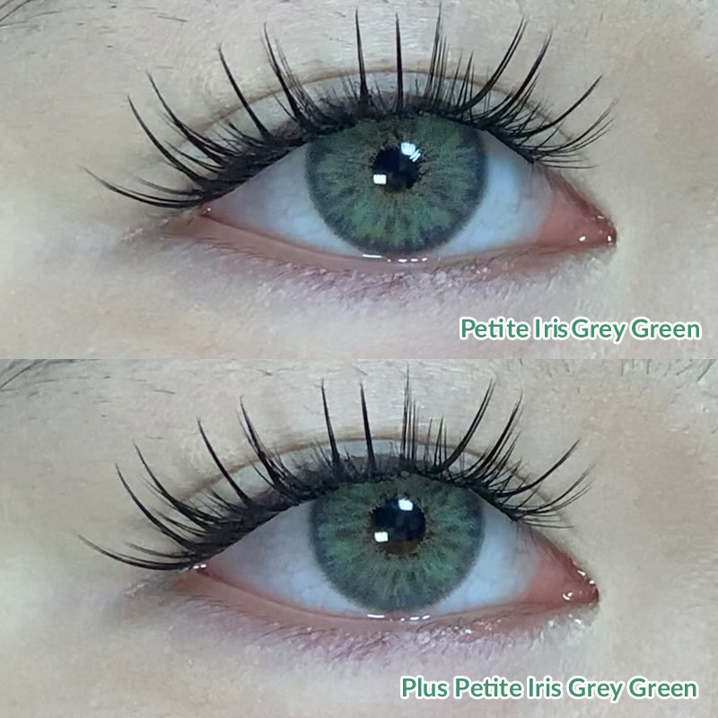 MYEYEBB Plus Petite Iris Grey Green Prescription Colored Contact Lenses丨Monthly - image 3