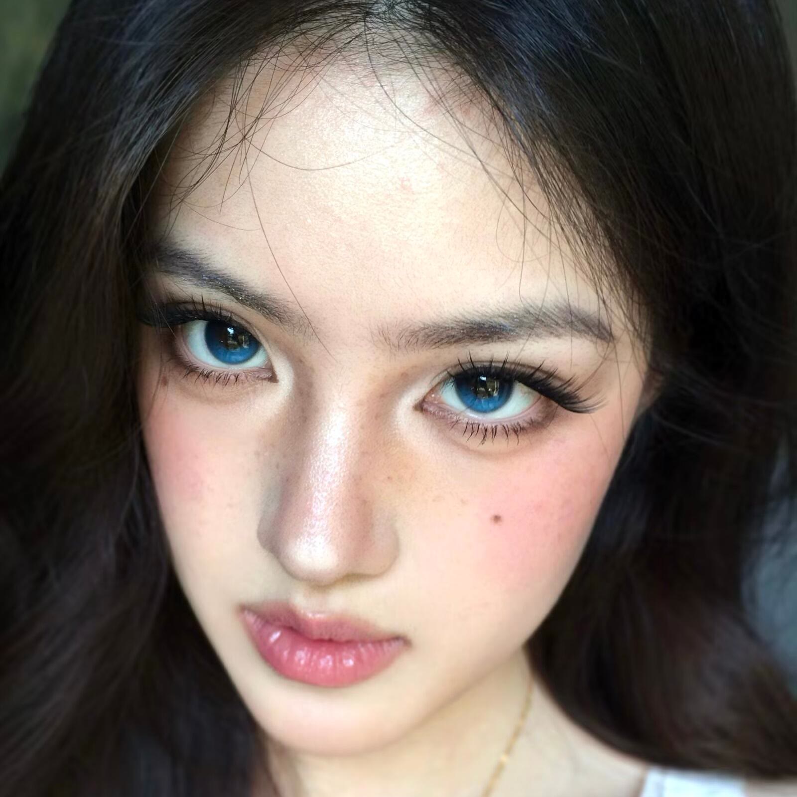 MYEYEBB Moonstone Blue Colored Contact Lenses | 1 Day-10 Pcs - image 6