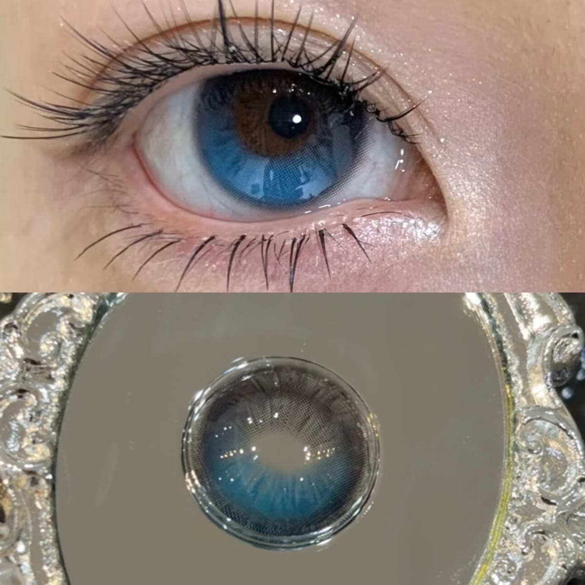 MYEYEBB Moonstone Blue Colored Contact Lenses | 1 Day-10 Pcs - image 4