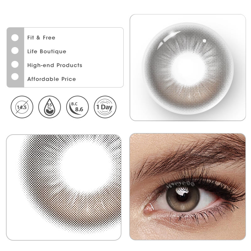 MYEYEBB Moonstone Amber Colored Contact Lenses | 1 Day-10 Pcs - image 9