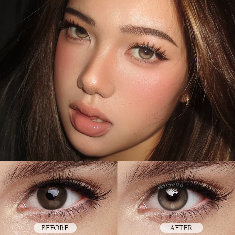MYEYEBB Moonstone Amber Colored Contact Lenses | 1 Day-10 Pcs - image 7