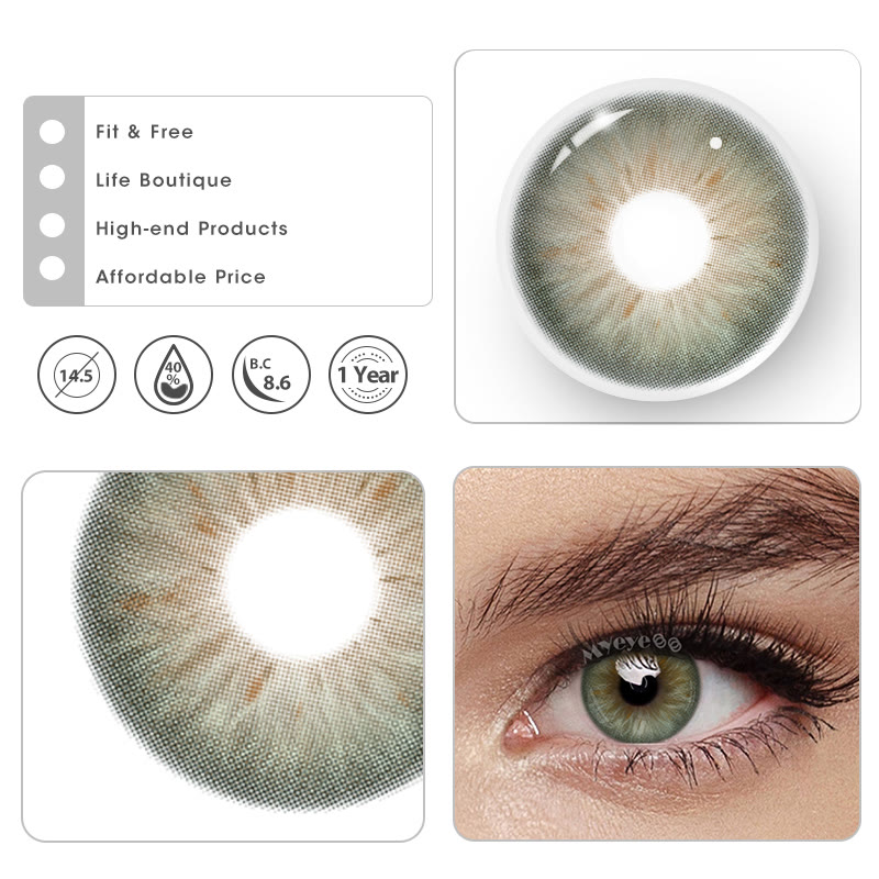 MYEYEBB Coastal Green Colored Contact Lenses - image 5