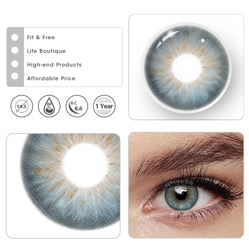 MYEYEBB Coastal Blue Colored Contact Lenses - image 5