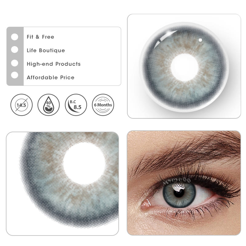 MYEYEBB Coastal Blue Colored Contact Lenses | 6 Months - image 5
