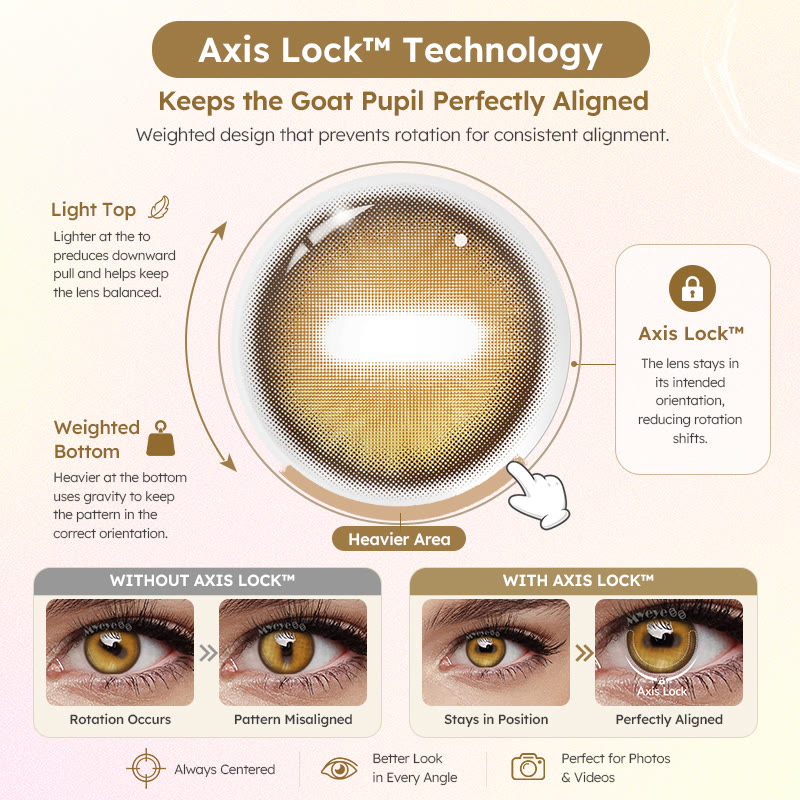 MYEYEBB Goat Eye Brown Cosplay Colored Contact Lenses | 1 Day-4 Pcs - image 4