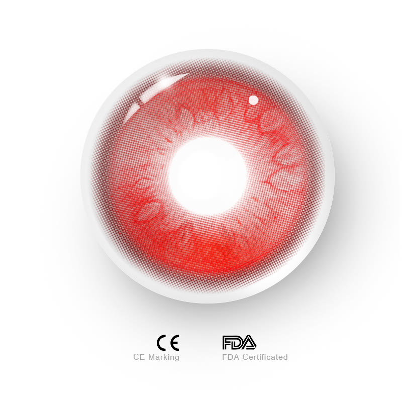 MYEYEBB Blood Moon Red Cosplay Colored Contact Lenses - image 9