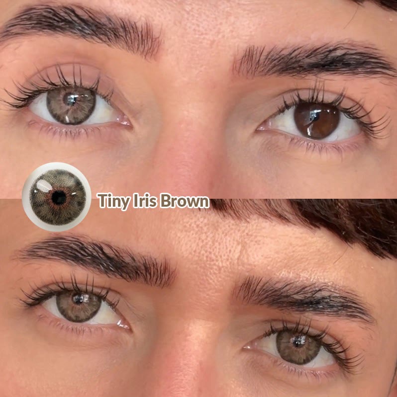 MYEYEBB Tiny Iris Brown Small Pupil Prescription Colored Contact Lenses - image 2