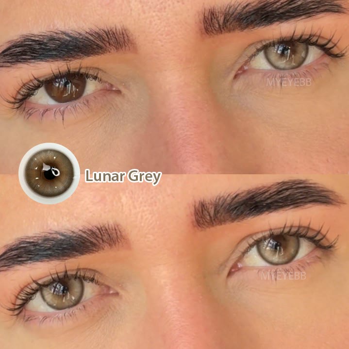 MYEYEBB Lunar Grey Prescription Colored Contact Lenses - image 3