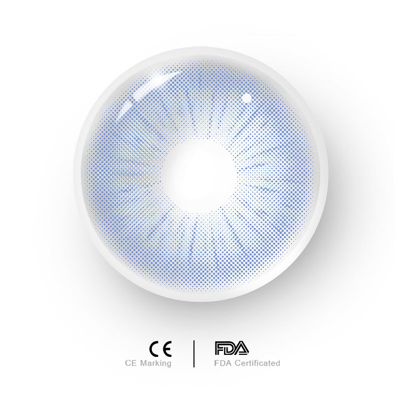 MYEYEBB Rome Times Blue Prescription Colored Contact Lenses - image 14