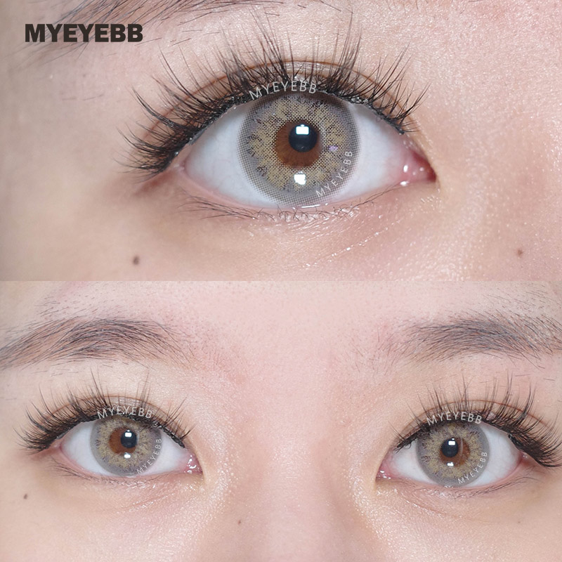 MYEYEBB Russian Girl Grey Prescription Colored Contact Lenses - image 4