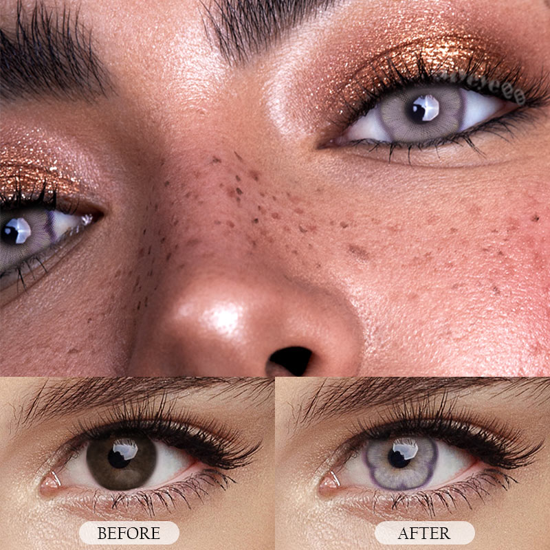 MYEYEBB Sakura Violet Prescription Colored Contact Lenses - image 4