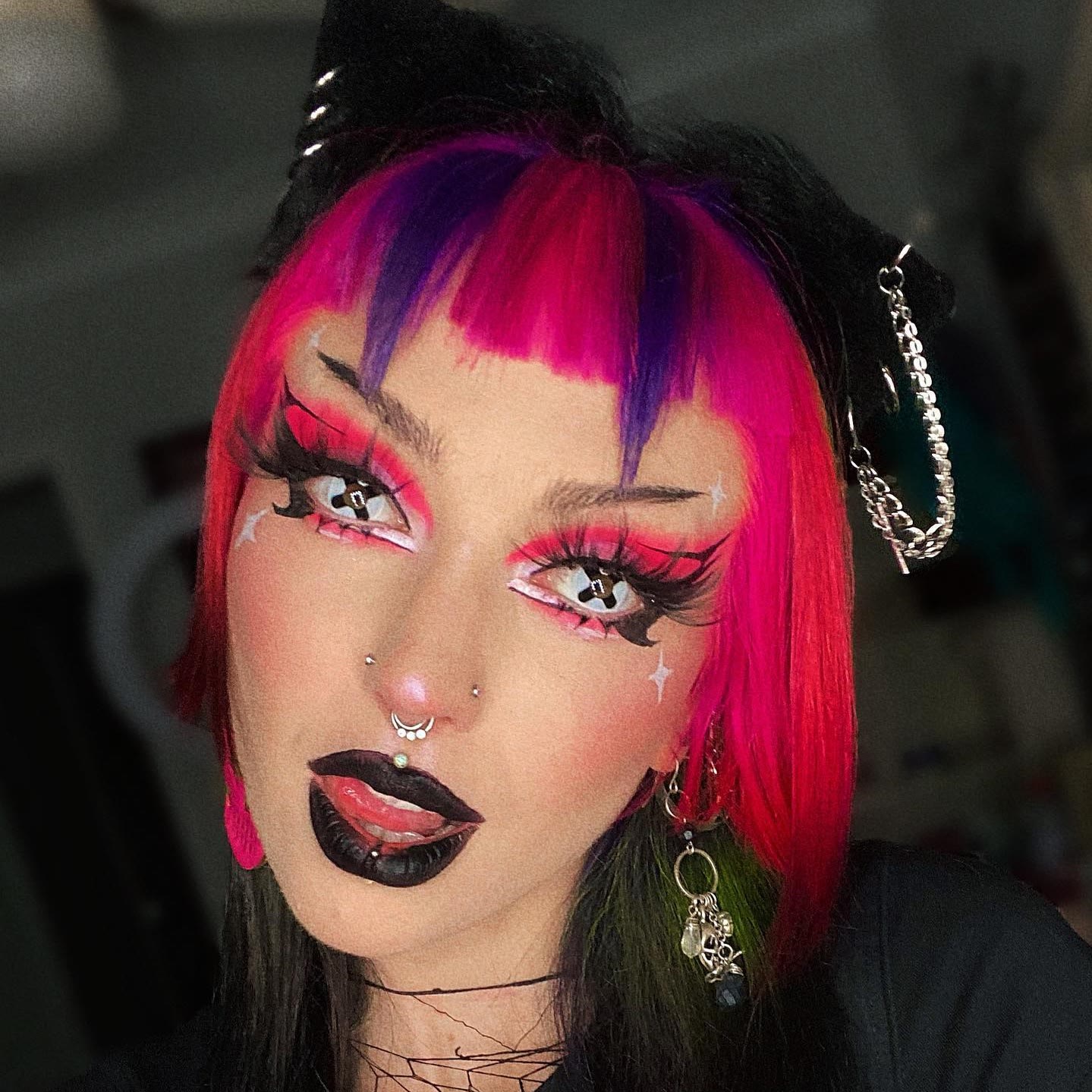 MYEYEBB Black Cross Cosplay Colored Contact Lenses-MYEYEBB