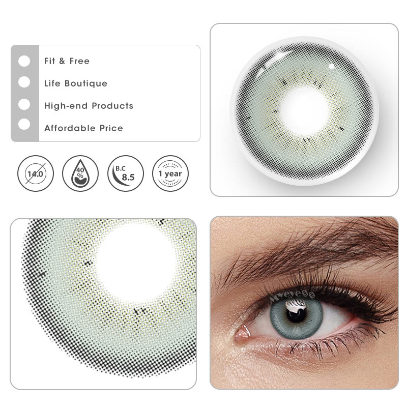 MYEYEBB Bubble Blue Prescription Colored Contact Lenses - image 10