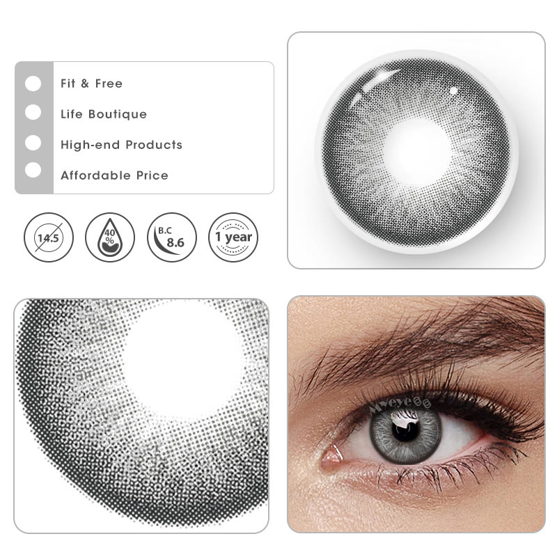 MYEYEBB Barbie Taylor Grey Prescription Colored Contact Lenses - image 7